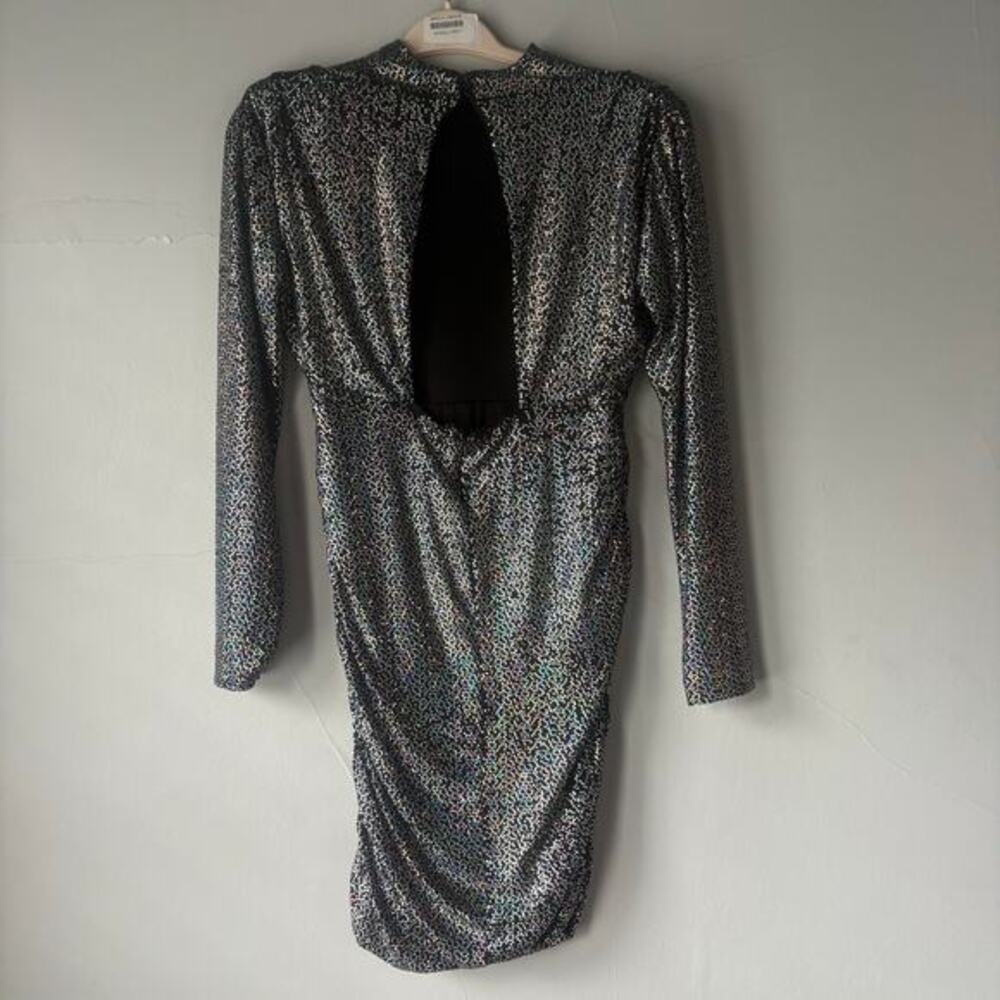 Alexia Admor Rainbow Sequin Dress Size 4 - Picture 11 of 12